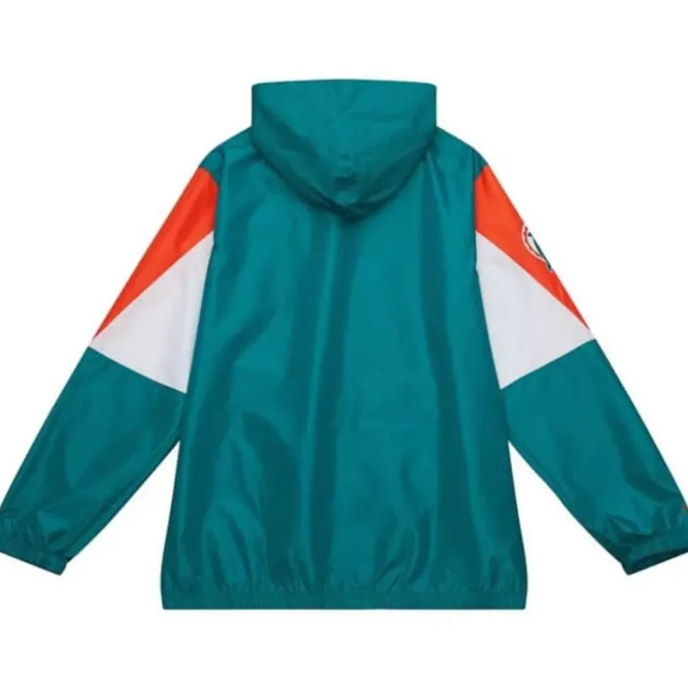 Throw It Back Full Zip Windbreaker Miami Dolphins