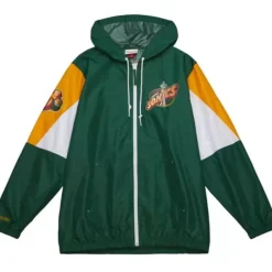 Throw It Back Full Zip Windbreaker Seattle Supersonics