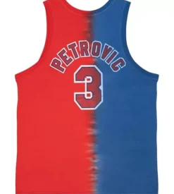 Tie Dye Cotton N&N Tank New Jersey Nets Drazen Petrovic