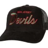 Times Up Trucker Vntg New Jersey Devils