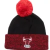 Two Tone Pom Beanie Hwc Chicago Bulls