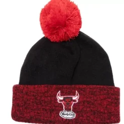 Two Tone Pom Beanie Hwc Chicago Bulls