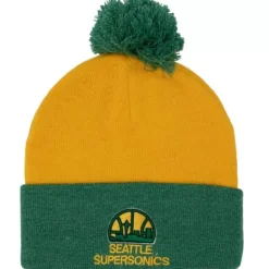 Two Tone Pom Beanie Hwc Seattle Supersonics