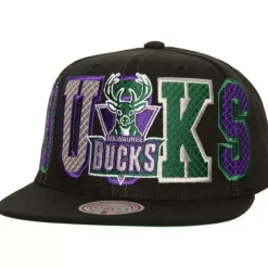 Varsity Bust Snapback Hwc Milwaukee Bucks