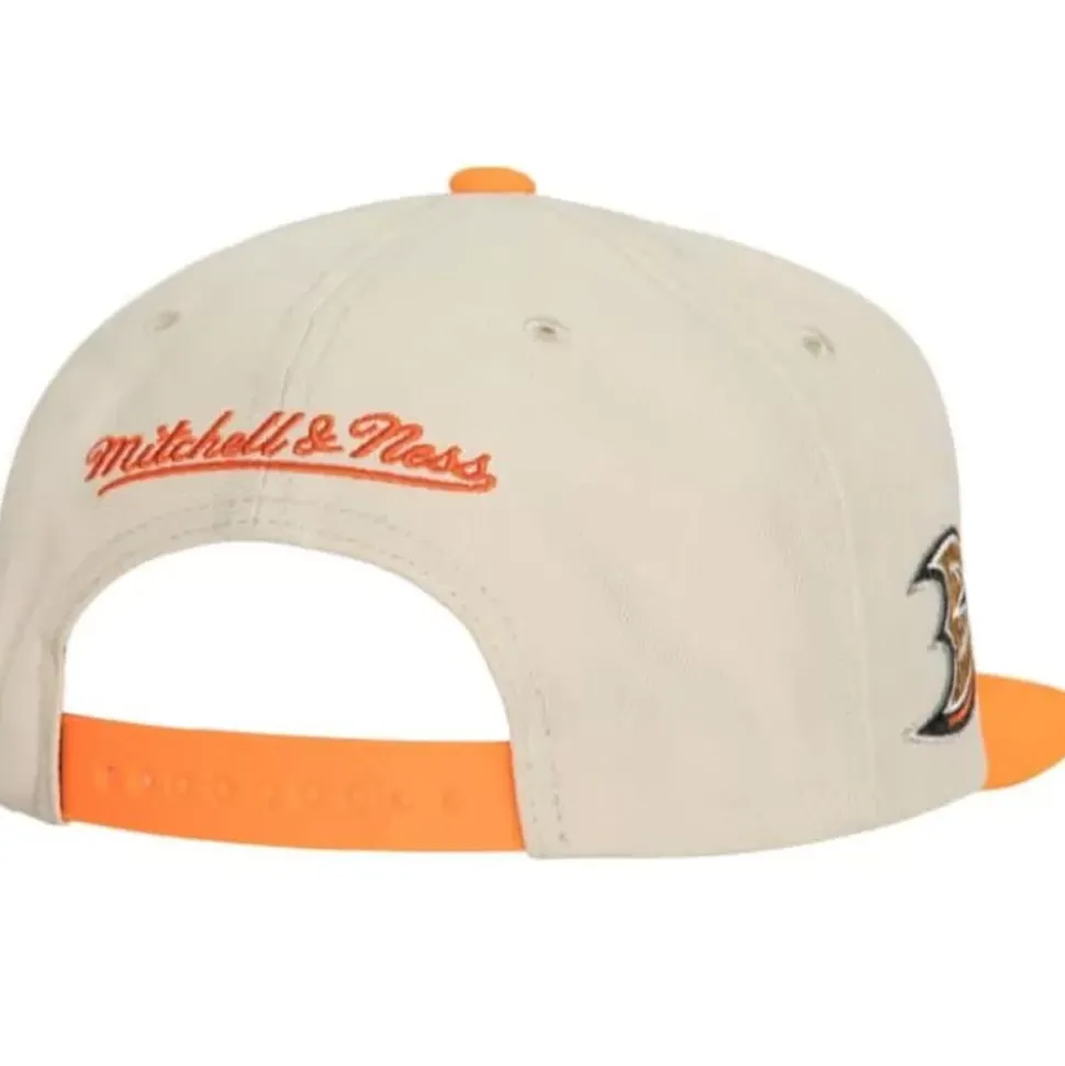 Vintage Cream Snapback Anaheim Ducks