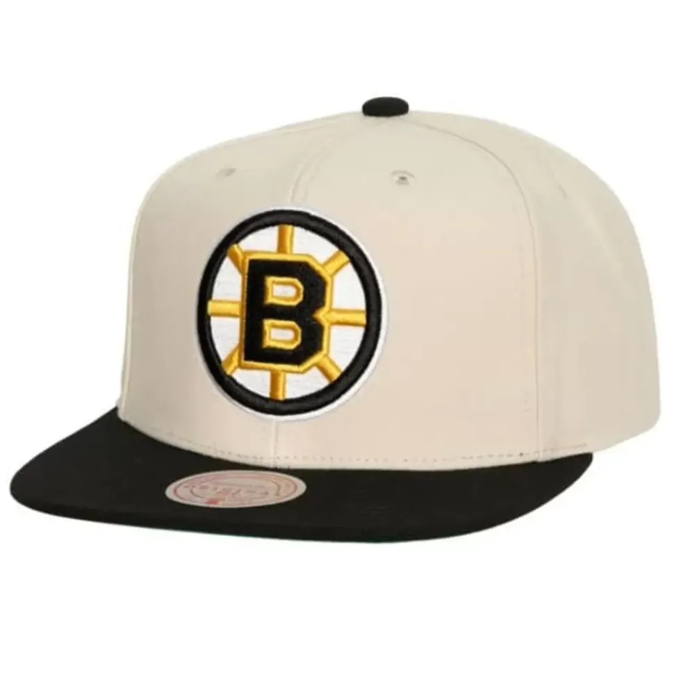 Vintage Cream Snapback Boston Bruins