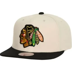 Vintage Cream Snapback Chicago Blackhawks