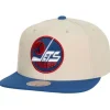 Vintage Cream Snapback Winnipeg Jets