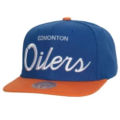 Vintage Script Snapback Edmonton Oilers