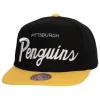 Vintage Script Snapback Pittsburgh Penguins