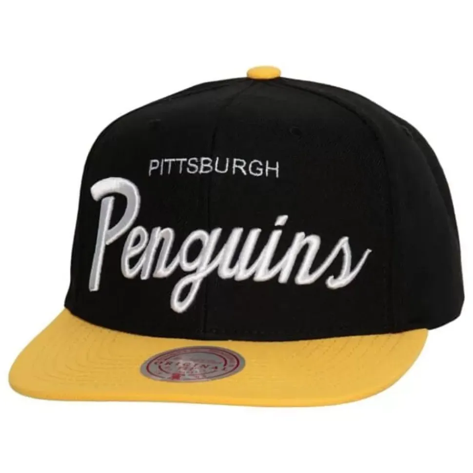 Vintage Script Snapback Pittsburgh Penguins