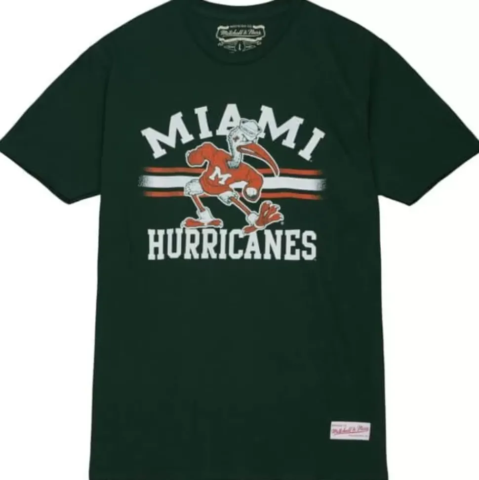 Vintage Stripes Tee University Of Miami