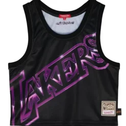 Womens Big Face 4.0 Crop Tank Los Angeles Lakers