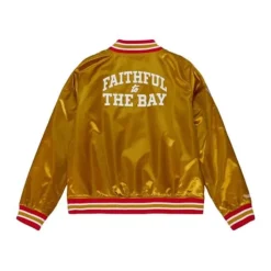 Womens Lightweight Satin Jacket San Francisco 49Ers