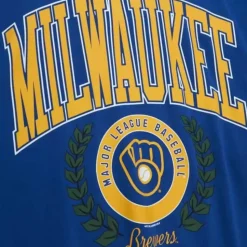 Womens Logo Lt Crew 2.0 Milwaukee Brewers