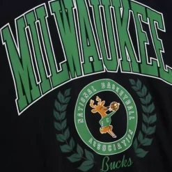 Womens Logo Lt Crew 2.0 Milwaukee Bucks