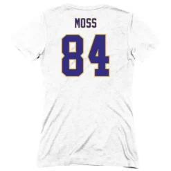 Womens Name & Number Tee Minnesota Vikings Randy Moss
