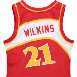 Womens N&N Crop Tank Atlanta Hawks 1986 Dominique Wilkins