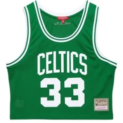 Womens N&N Crop Tank Boston Celtics 1985 Larry Bird