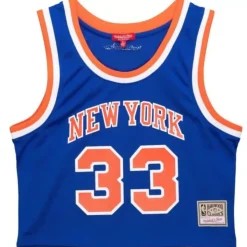 Womens N&N Crop Tank New York Knicks 1991 Patrick Ewing
