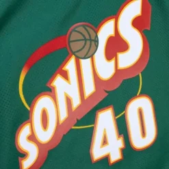 Womens N&N Crop Tank Seattle Supersonics 1995 Shawn Kemp