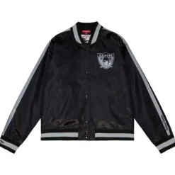 Women'S Raglan Satin Jacket Oakland Raiders