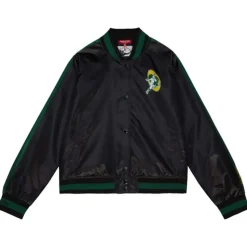 Women'S Raglan Satin Jacket Green Bay Packers