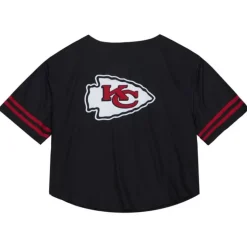 Women'S Ss Button Crop Kansas City Chiefs
