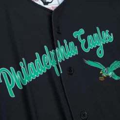 Women'S Ss Button Crop Philadelphia Eagles
