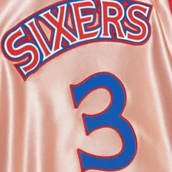 Womens 75Th Anniversary Rose Gold Swingman Allen Iverson Philadelphia 76Ers 1996-97 Jersey