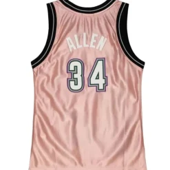 Womens 75Th Anniversary Rose Gold Swingman Ray Allen Milwaukee Bucks 1996-97 Jersey