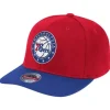 Wool 2 Tone Classic Red Snapback Philadelphia 76Ers
