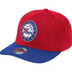 Wool 2 Tone Classic Red Snapback Philadelphia 76Ers